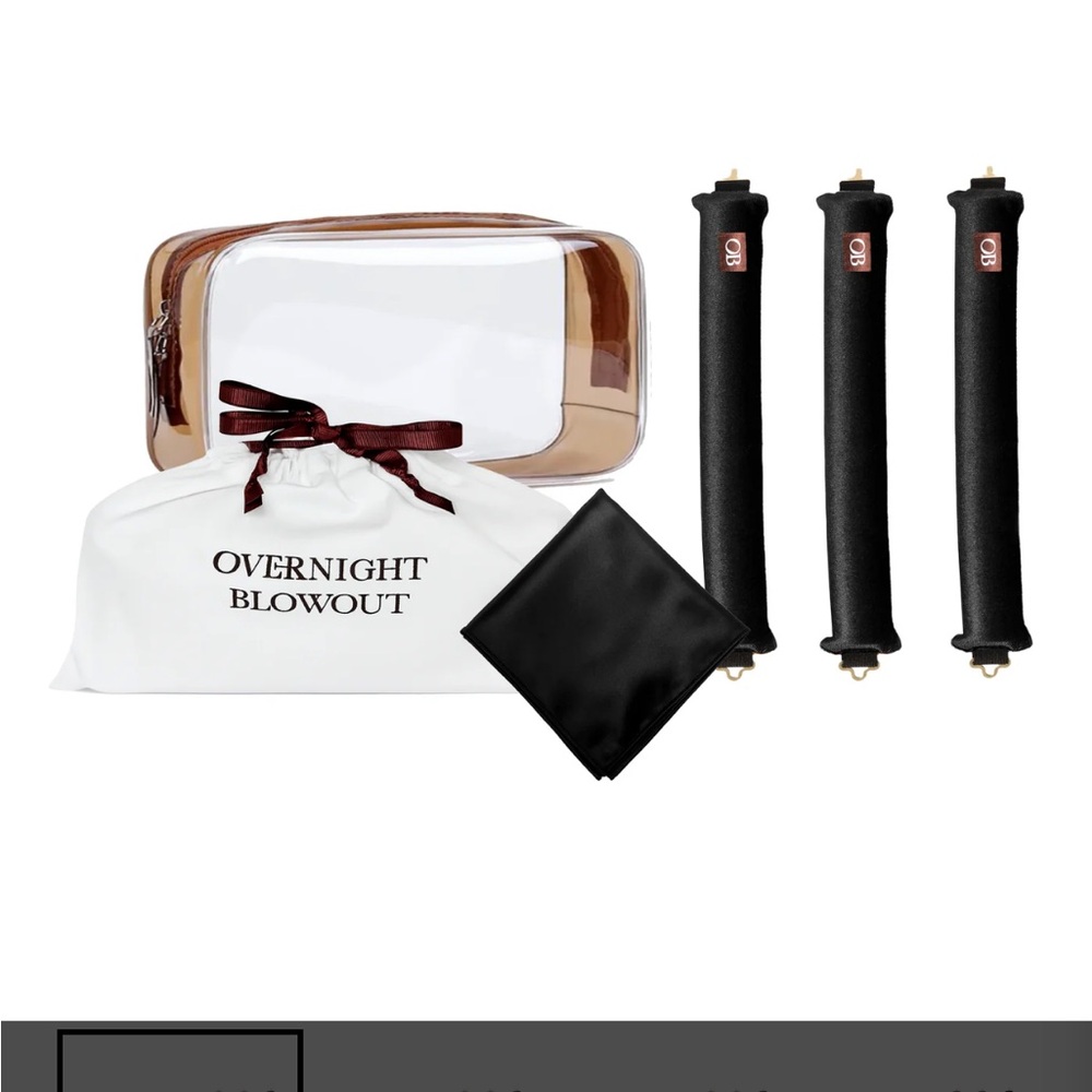 Overnight Blowout Hair Rollers Set - Black